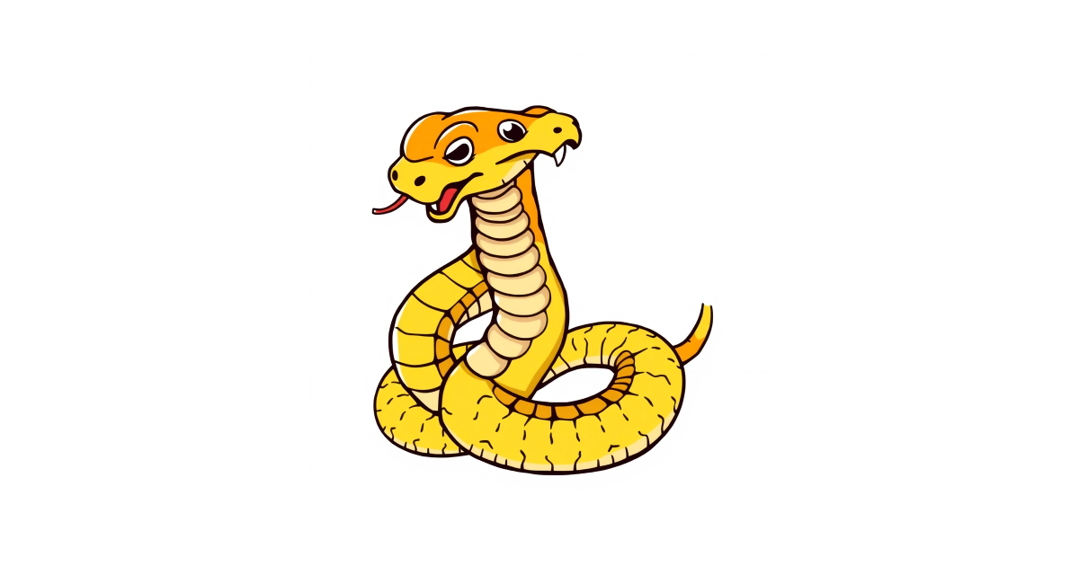 Japanese Snake With Simple Ai Vector Graphic