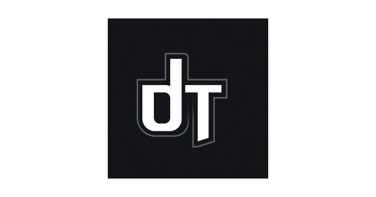 Logo That Says Dt, Vector, Digital | AI Vector Graphic